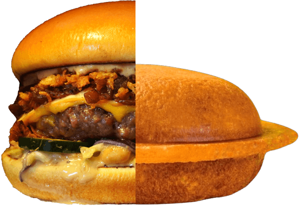 COSMOS CRUNCH burger